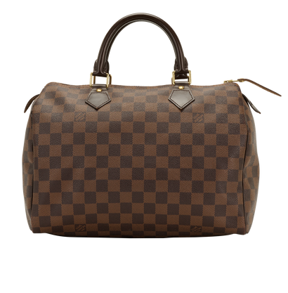Speedy 30, &pound;795, Handbags, Brown, Canvas, Front view